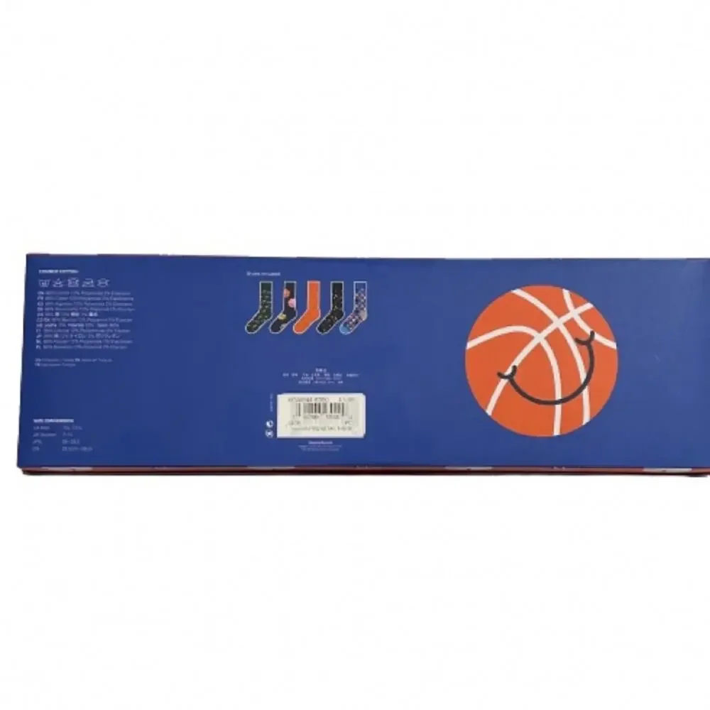 NWT Happy Socks Adults 5-Pack Game Day Socks Gift Set.